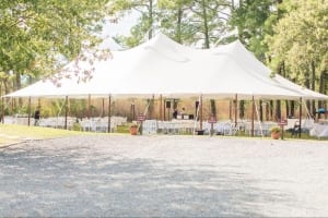 A tent for a wedding